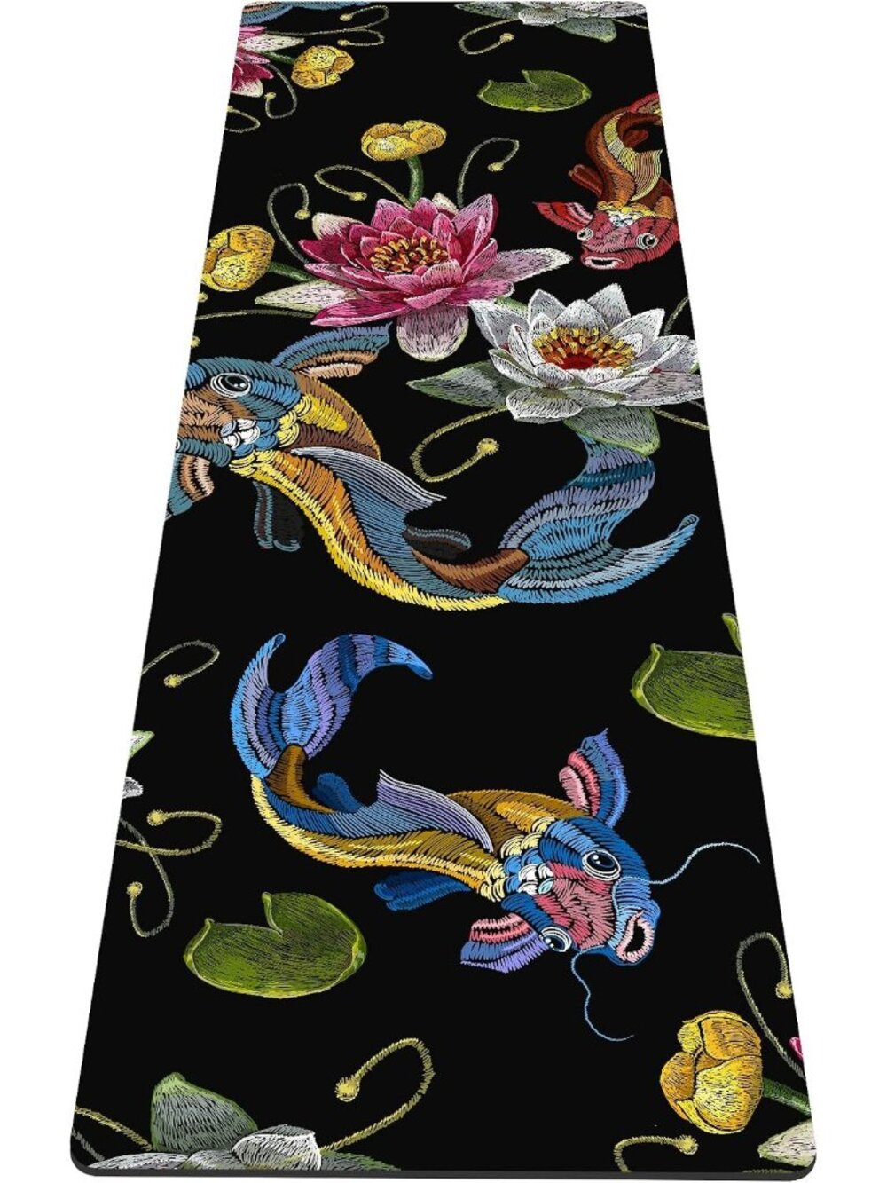 New Yoga Mat Print Extra Thick TPE Non Slip Fitness Exercise Mat Carrying Bag